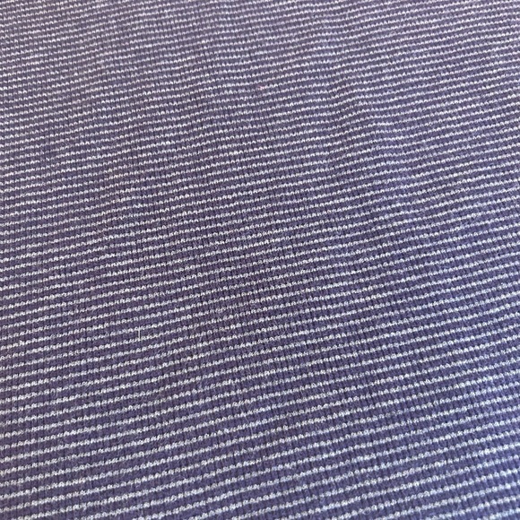 Michael Kors Sweater Mens XXL Mock Neck 1/4 Button Pullover Stretch Blue Striped - Picture 8 of 9